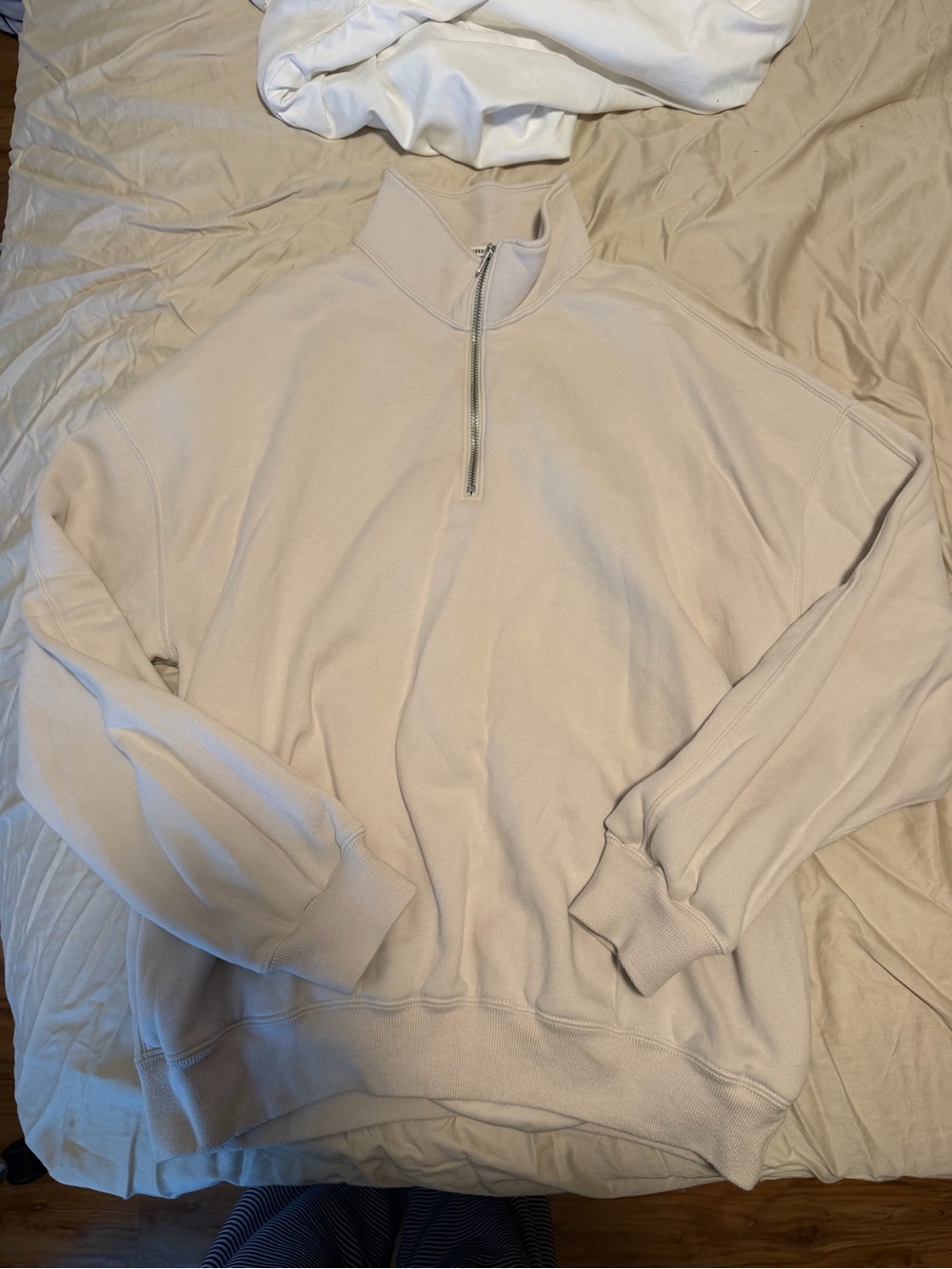 Abercrombie & Fitch Oversized Soft Fleece Quarter Zip